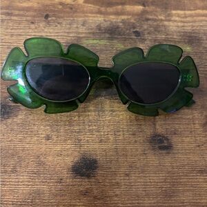 Urban Outfitters Green Leaf Sunglasses